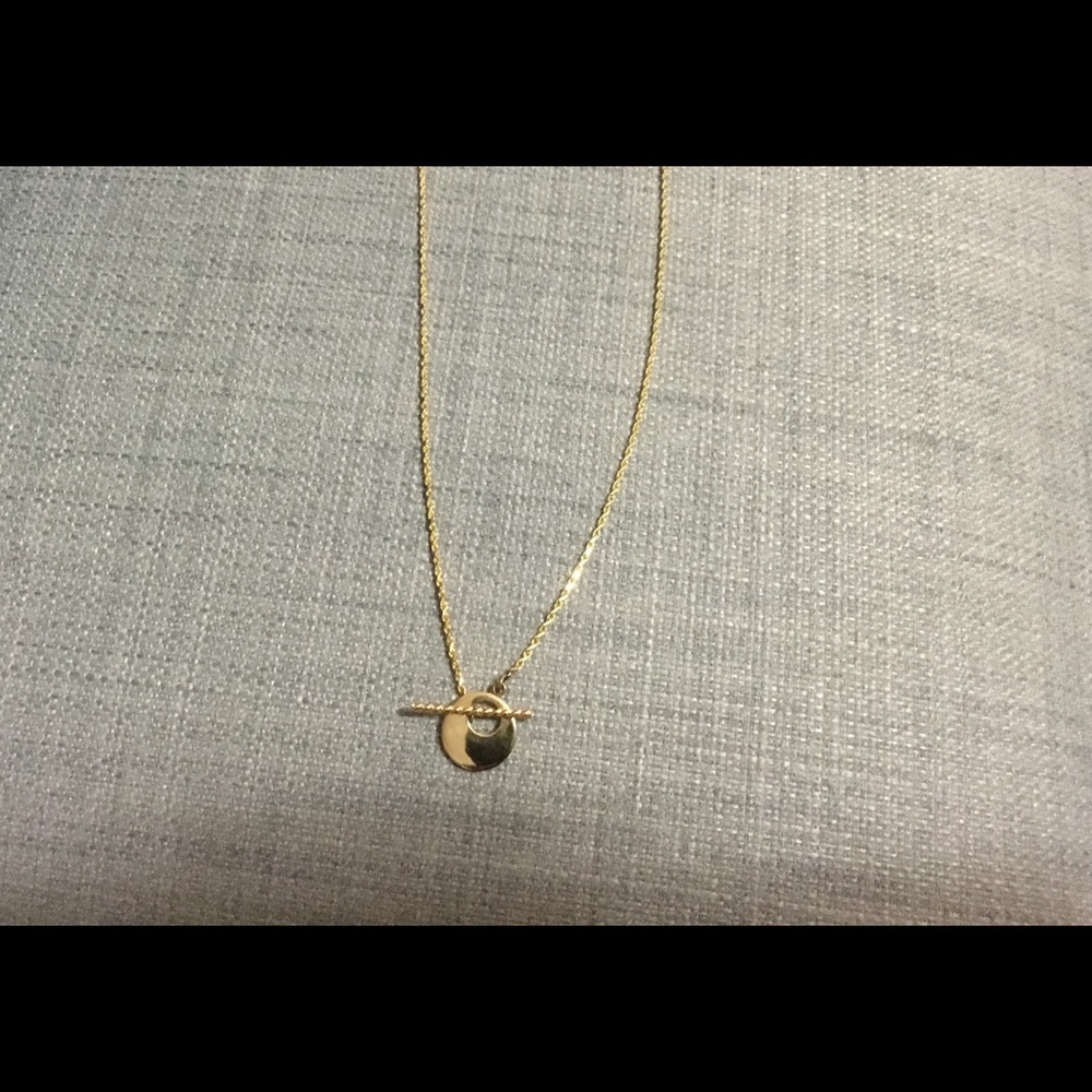 14K Gold Toggle Necklace